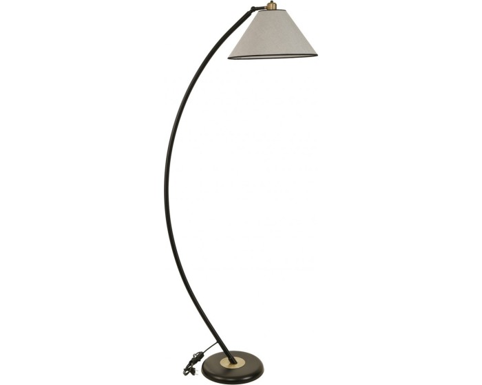 Stojací lampa Hilal 170 cm světle šedá
