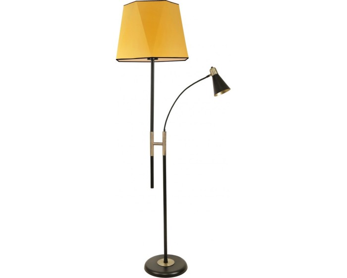 Stojací lampa Forza Altıgen 165 cm žlutá