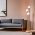 Stojací lampa JUDY zlatá