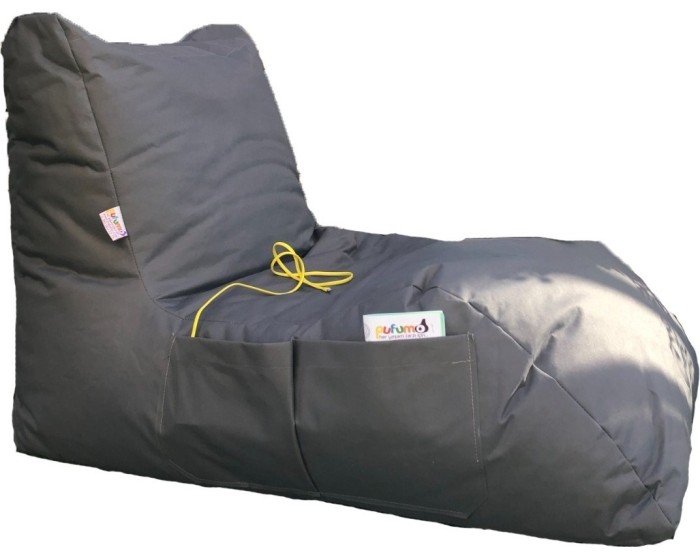 Sedací vak ve tvaru lenošky Daybed šedý