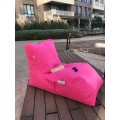 Sedací vak ve tvaru lenošky Daybed růžový