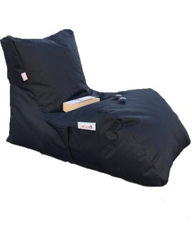 Sedací vak ve tvaru lenošky Daybed černý