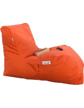 Sedací vak ve tvaru lenošky Daybed oranžový
