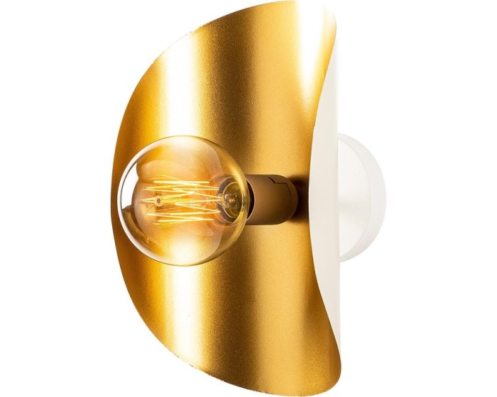 Nástěnná lampa Sivani VI bílá/zlatá