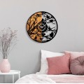 Dekorativní nástěnné hodiny WALLIE WOODEN 56 cm ořech/černé