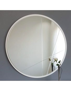 Kulaté nástěnné zrcadlo Lagas 60 cm stříbrné