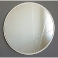 Kulaté nástěnné zrcadlo Lagas 60 cm stříbrné