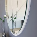 Kulaté nástěnné zrcadlo Lagas 60 cm stříbrné