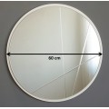 Kulaté nástěnné zrcadlo Lagas 60 cm stříbrné