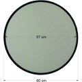 Kulaté nástěnné zrcadlo Ayna 60 cm černé