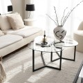 Set konferenčních stolků Bellisimo 82 cm černý