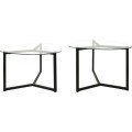 Set konferenčních stolků Bellisimo 82 cm černý
