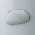 Dekorativní nástěnné zrcadlo Aqua 75x55 cm transparent