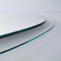 Dekorativní nástěnné zrcadlo Aqua 75x55 cm transparent