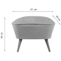 Taburet LAKE VIEW II žlutý