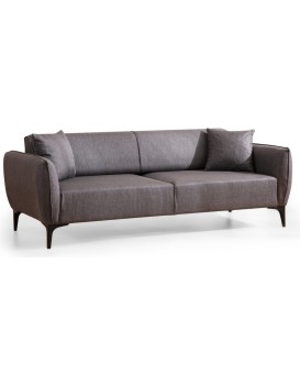 Třímístná rozkládací pohovka Belissimo 220 cm tmavě šedá