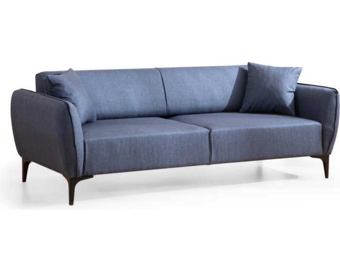 Třímístná rozkládací pohovka Belissimo 220 cm modrá