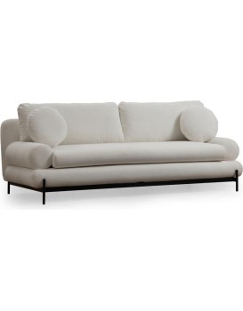 Třímístná pohovka Livorno 230 cm bílá
