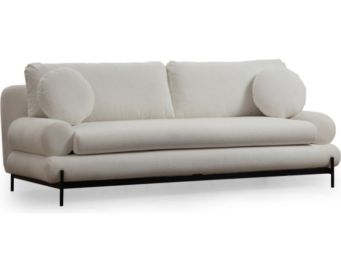 Třímístná pohovka Livorno 230 cm bílá