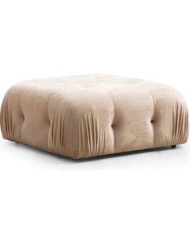 Taburet Bubble 95 cm samet krémový