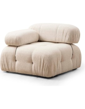 Modul pohovky Bubble bouclé krémový levý