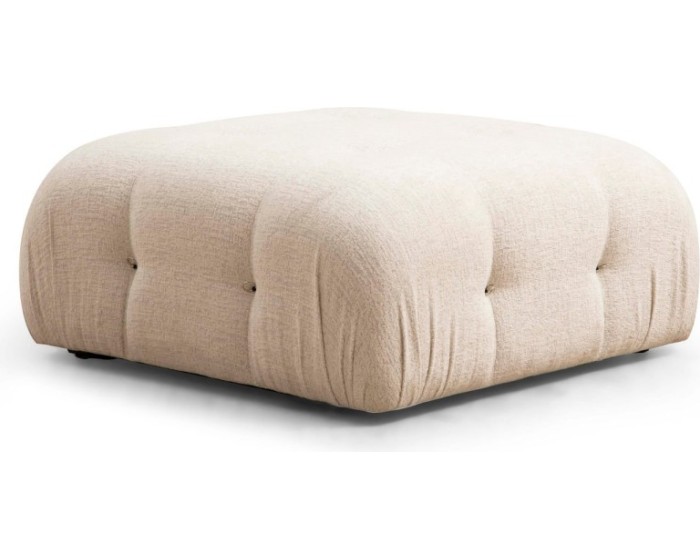 Taburet Bubble 95 cm bouclé krémový