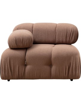 Modul pohovky Bubble bouclé hnědý levý