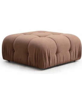 Taburet Bubble 95 cm bouclé hnědý