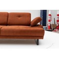 Dvoumístná pohovka Mustang 199 cm oranžová