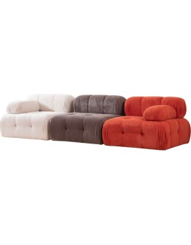 Modulová pohovka Doblo I 315 cm bílá/šedá/červená