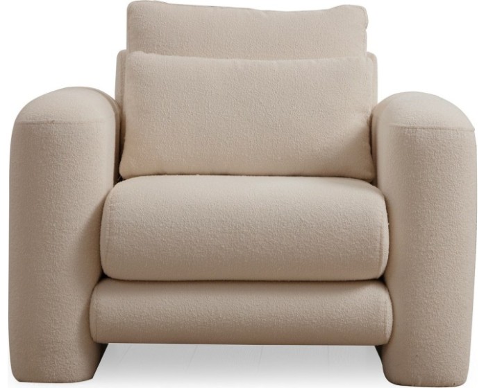 Designové křeslo Lily krémové