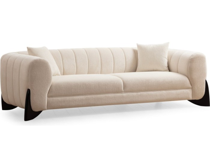 Třímístná pohovka Sandreo 248 cm bílá