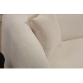 Dvoumístná pohovka Asos 170 cm bouclé krémová