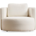 Designové křeslo Asos bouclé krémové