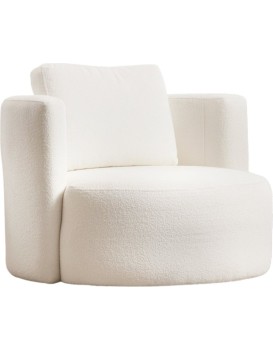 Designové křeslo Asos bouclé krémové
