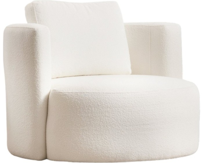 Designové křeslo Asos bouclé krémové