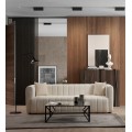 Třímístní pohovka Royal 225 cm boucle krémová
