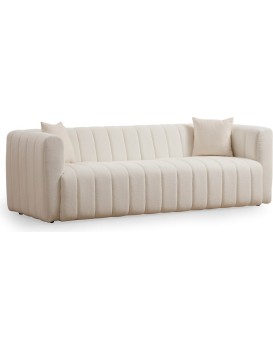 Třímístní pohovka Royal 225 cm boucle krémová