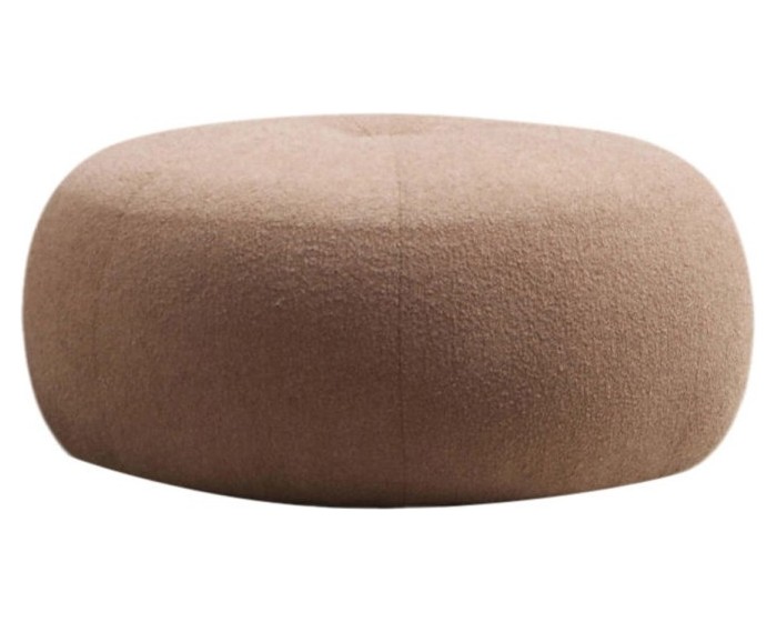 Taburet TINA bouclé cappuccino