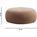 Taburet TINA bouclé cappuccino
