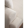Třímístní pohovka Eti 220 cm bílá/dub přírodní