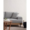 Třímístní pohovka Eti 220 cm šedá/dub přírodní