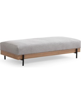 Taburet ETI 158 cm šedý/dub přírodní