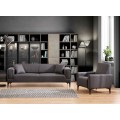 Třímístná rozkládací pohovka Horizon 230 cm tmavě šedá