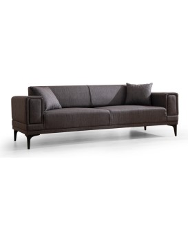 Třímístná rozkládací pohovka Horizon 230 cm tmavě šedá
