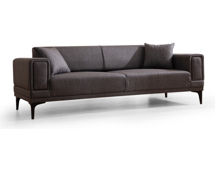 Třímístná rozkládací pohovka Horizon 230 cm tmavě šedá