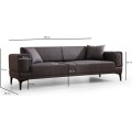 Třímístná rozkládací pohovka Horizon 230 cm tmavě šedá