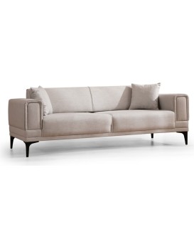 Třímístná rozkládací pohovka Horizon 230 cm ecru