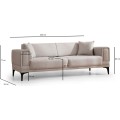 Třímístná rozkládací pohovka Horizon 230 cm ecru