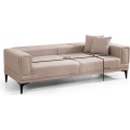 Třímístná rozkládací pohovka Horizon 230 cm světle hnědá